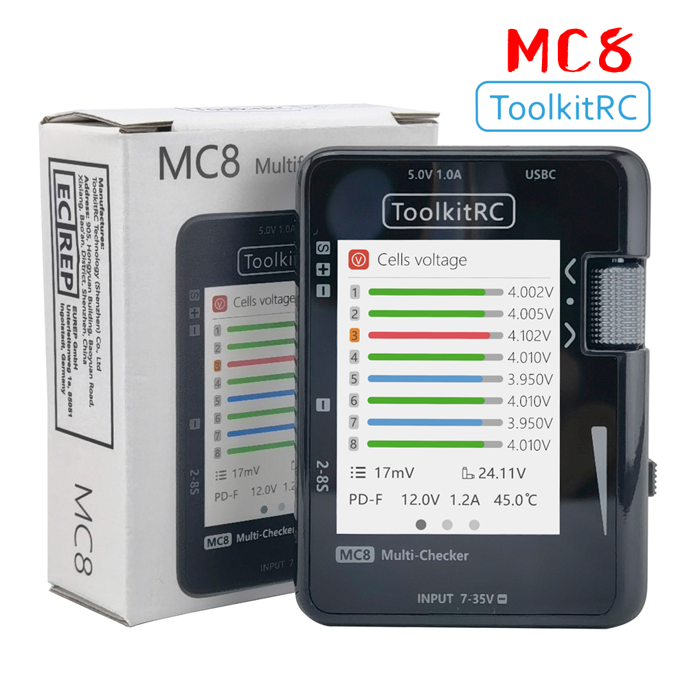 Pwm Charge Controller - جهاز فحص البطاريات ToolkitRC MC8 SC100