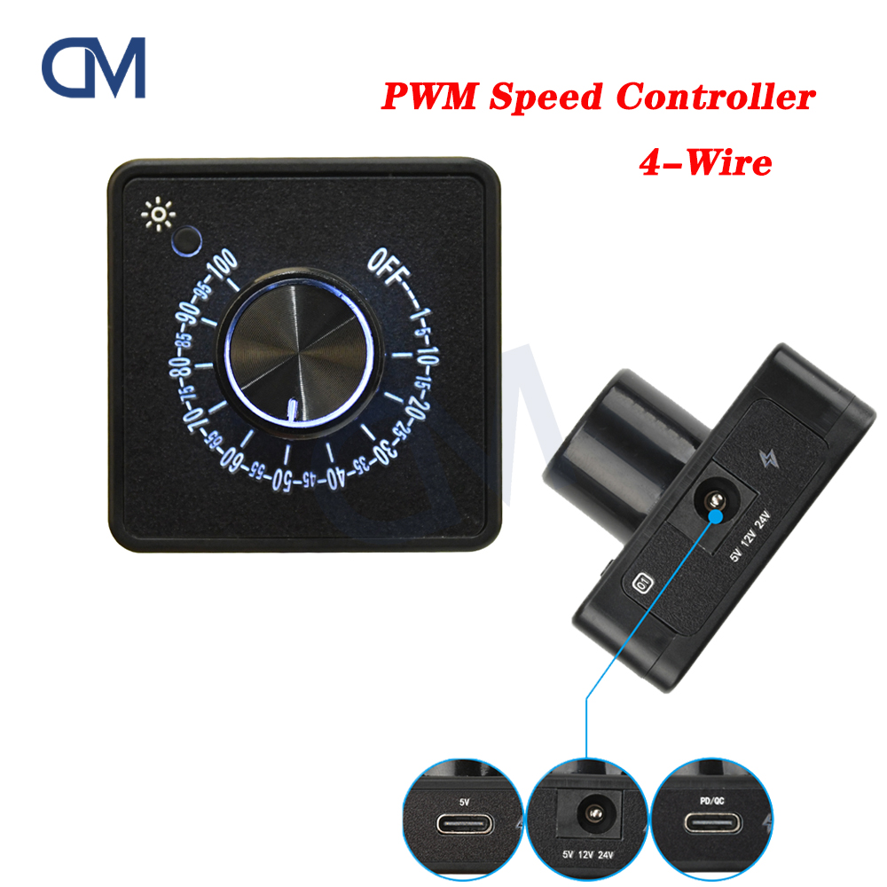 Pwm Charge Controller - 4Pin PWM مروحة محافظ سرعة تحكم