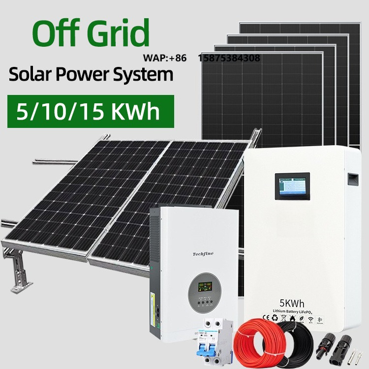 Solar Panel Monocrystalline - نظام طاقة شمسية منزلي خارج الشبكة