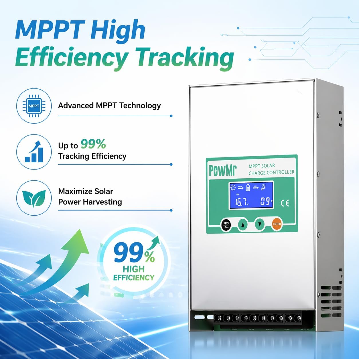 منظم شحن شمسي PowMr بقدرة 60 أ - مراجعة Pwm Charge Controller وسعره