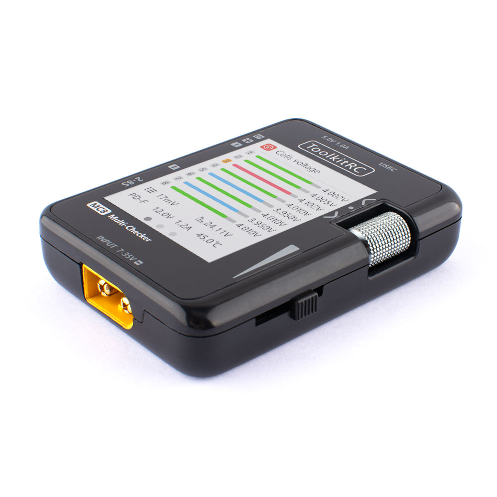 جهاز فحص البطاريات ToolkitRC M - مراجعة Pwm Charge Controller وسعره