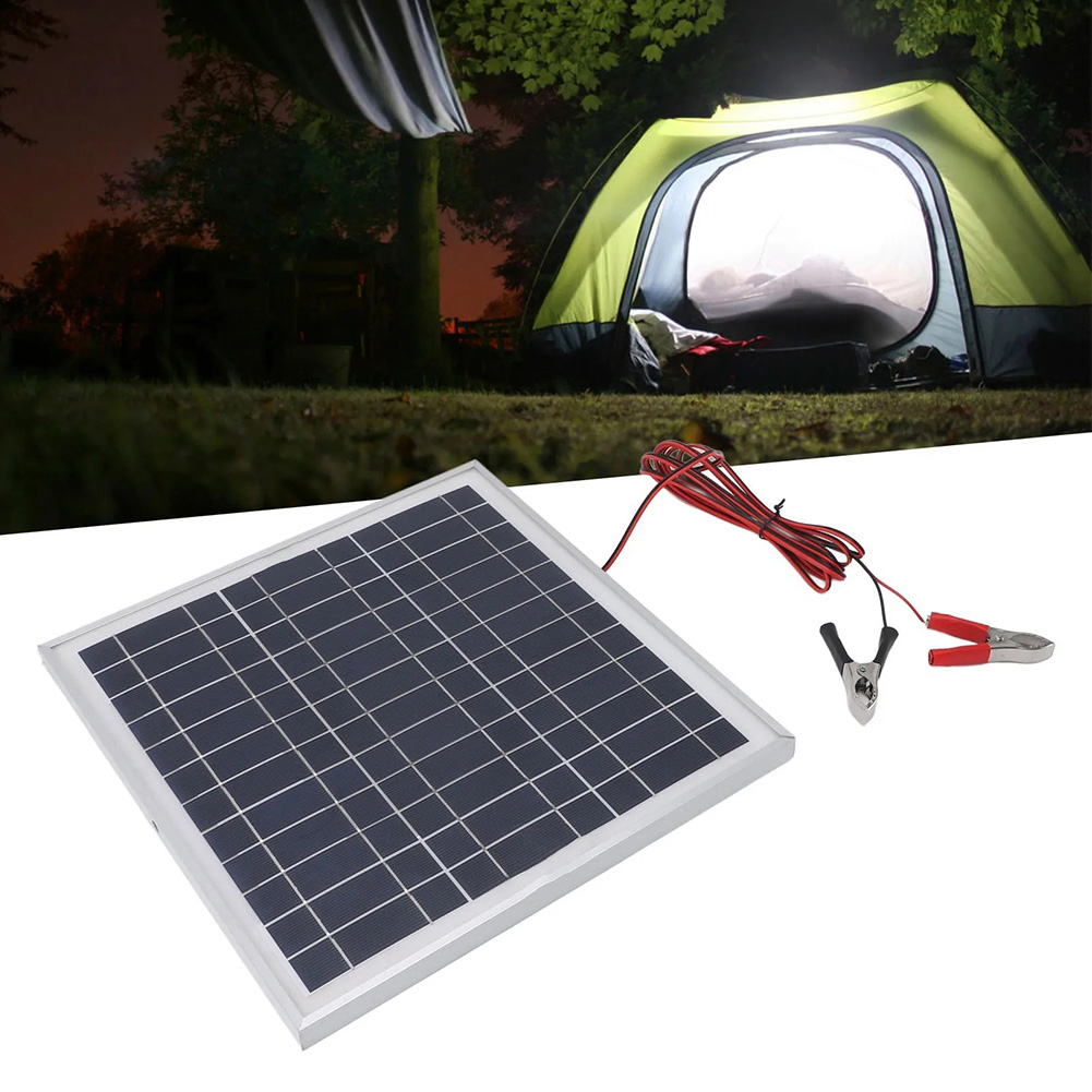 لوحة شمسية محمولة بقدرة 20 واط - مراجعة Solar Panel Monocrystalline وسعره