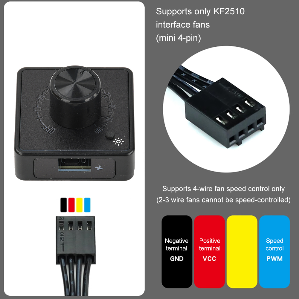 4Pin PWM مروحة محافظ سرعة تحكم - مراجعة Pwm Charge Controller وسعره