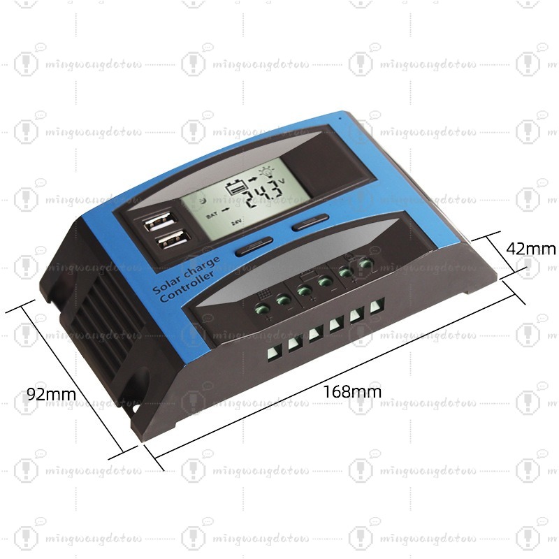 وحدة تحكم شحن شمسي ذكية بتقنية - مراجعة Pwm Charge Controller وسعره