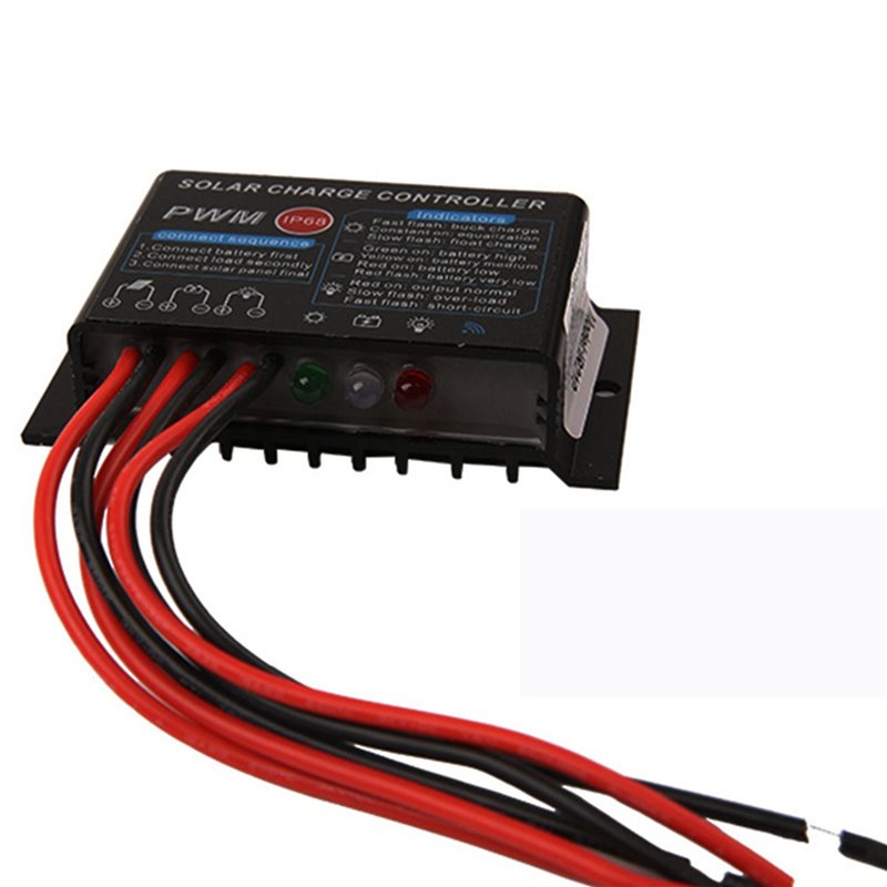 T24C 2X 10A 12V IP67 جهاز تحكم - مراجعة Pwm Charge Controller وسعره